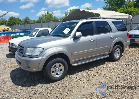 2003 Toyota Sequoia Sr5 V8 z USA, uszkodzony, nr VIN 5TDZT34A73S156265